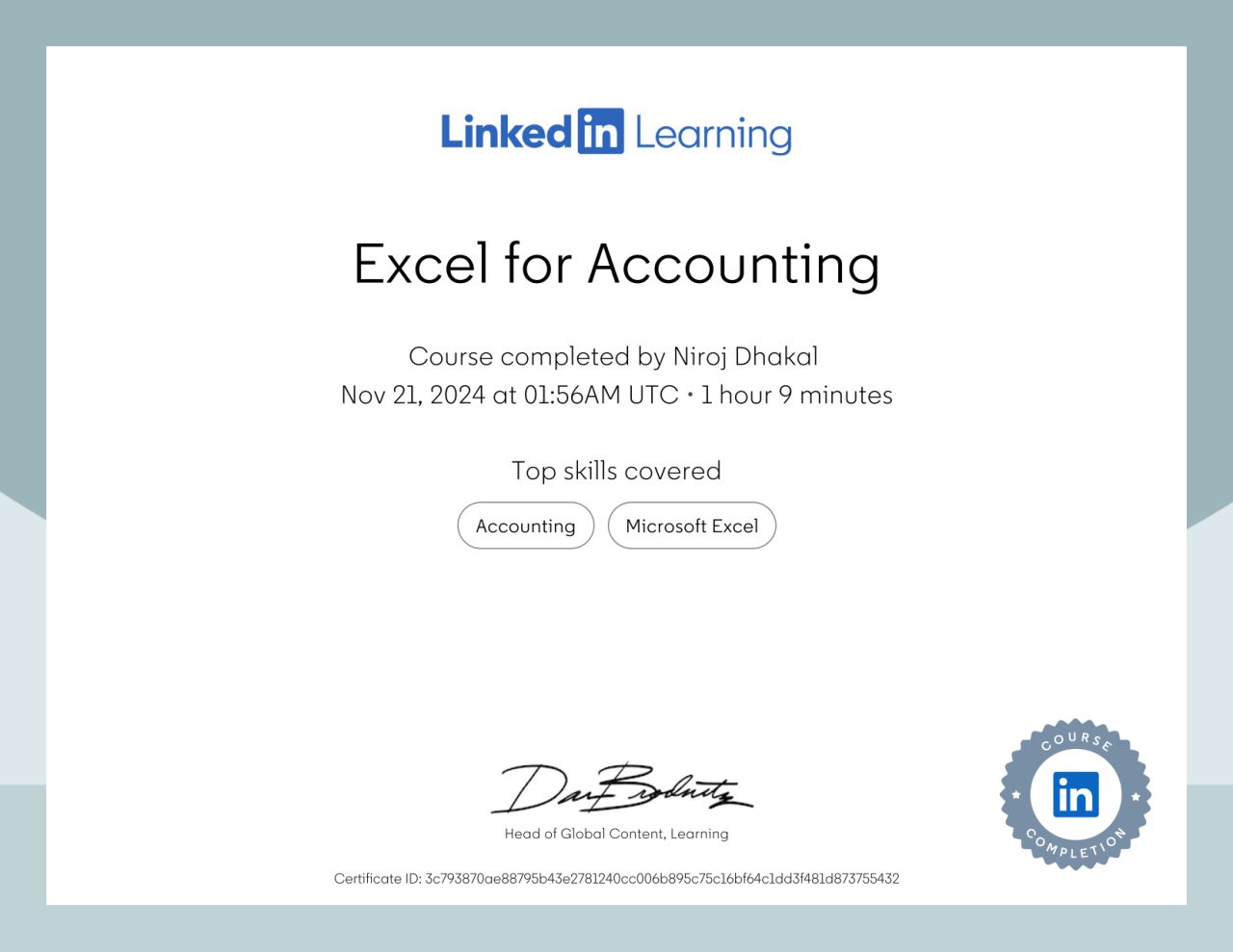 Certificate 3